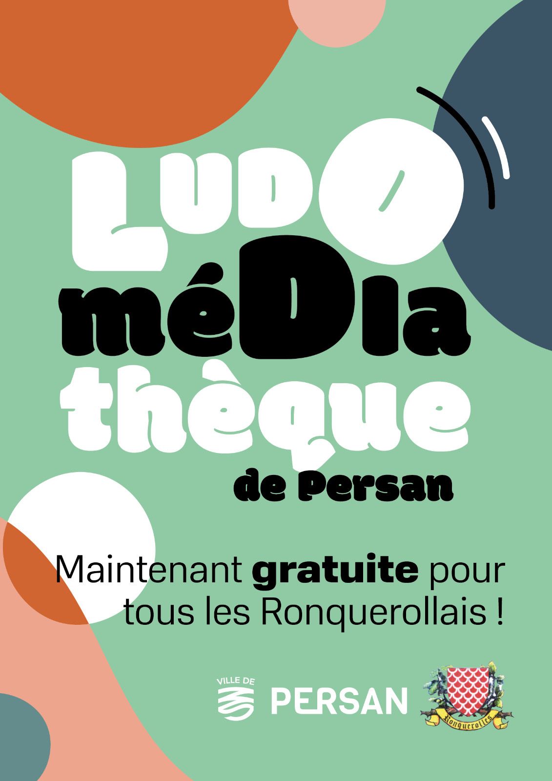 ACCES A LA LUDO MEDIATHEQUE DE PERSAN GRATUIT POUR TOUS LES RONQUEROLLAIS